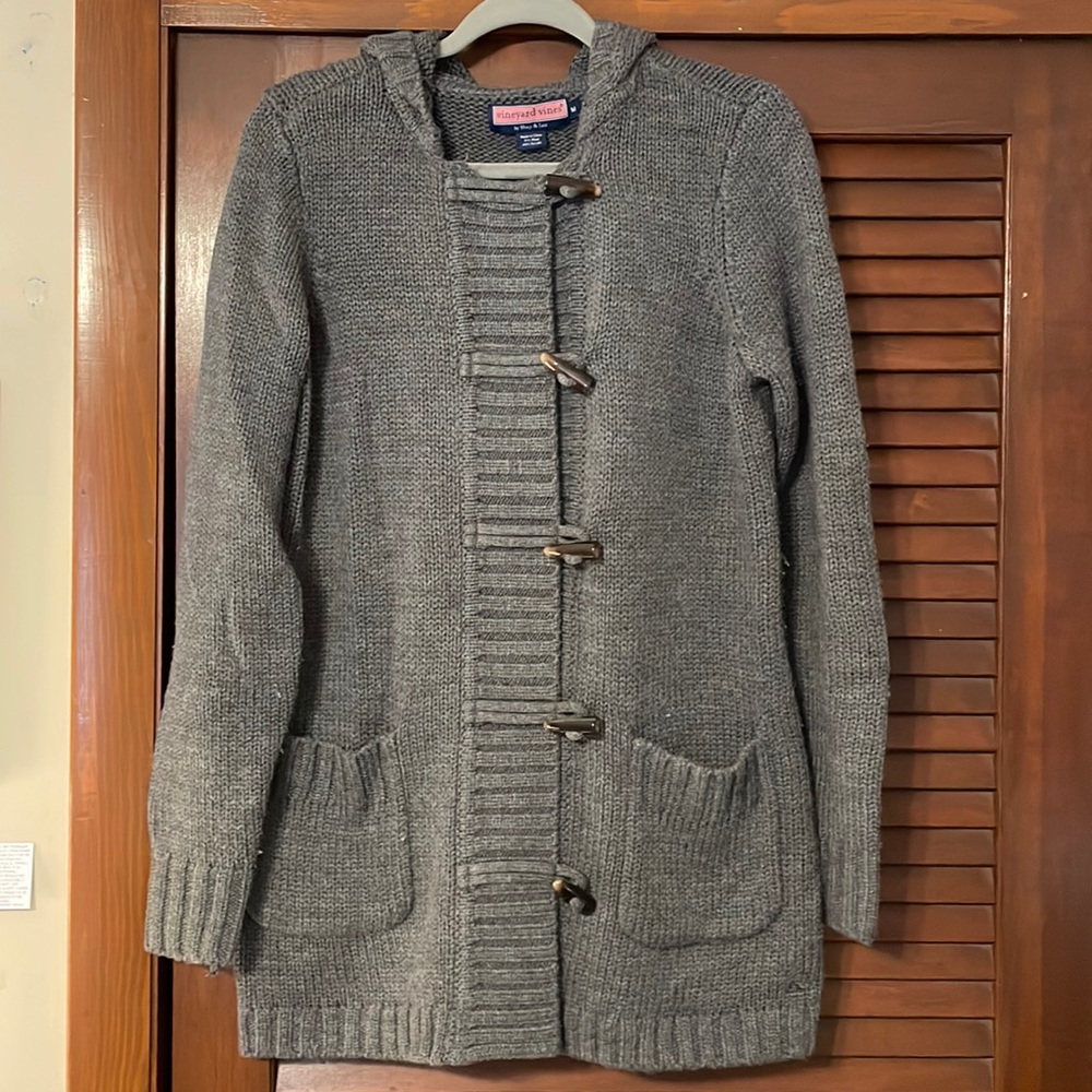 Vineyard Vines Wool Mix Toggle Sweater Coat SZ M